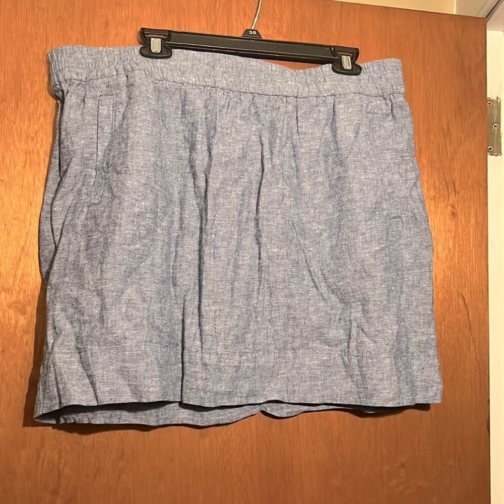 LOFT Linen Chambray XL Skirt